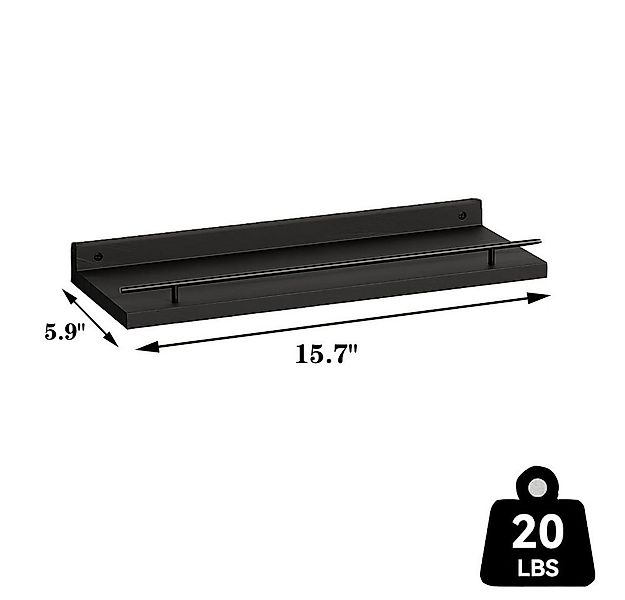 Auledio Wandregal Küchenregal, 3-tlg., Schweberegale mit 3 Ablagen für Wänd günstig online kaufen