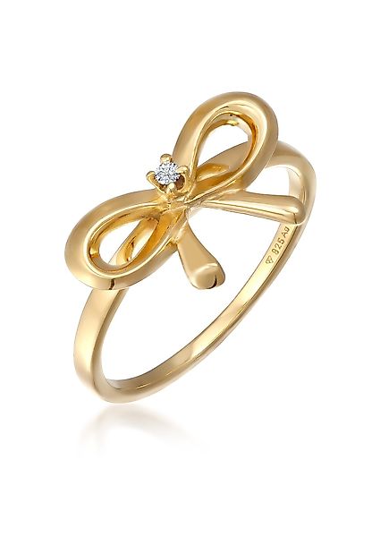 Elli DIAMONDS Verlobungsring Schleife Diamant Weiß günstig online kaufen