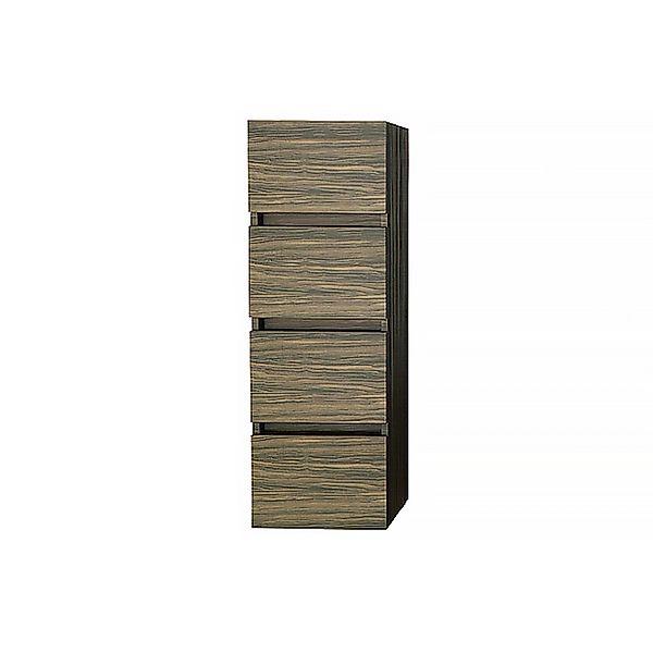 Jet-Line Badezimmer Hochschrank Kufstein in Holzoptik Zebra Dunkel 120cm günstig online kaufen