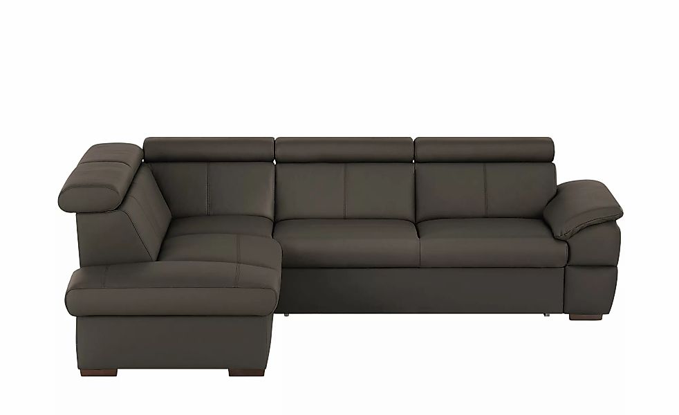 uno Ecksofa aus Echtleder Town ¦ braun ¦ Maße (cm): B: 264 H: 76 T: 210.0 P günstig online kaufen