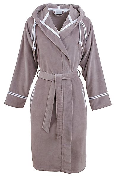 Carl Ross Unisex-Bademantel 438310, Midilänge, Velours, günstig online kaufen
