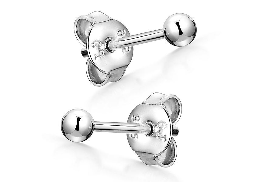 Materia Paar Ohrstecker Damen Silber Kugel Rund 3-6mm SO-434, 925 Sterling günstig online kaufen