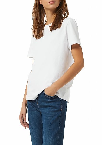comma casual identity T-Shirt, unifarben, regular fit, Baumwolle, Rundhals günstig online kaufen