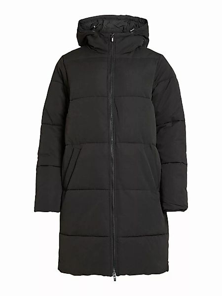 VILA Kapuzen Puffer Mantel Damen Schwarz günstig online kaufen