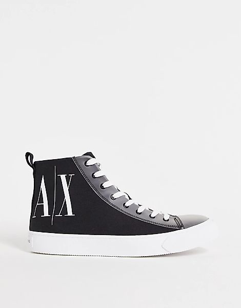 Armani Exchange – Icon – Knöchelhohe Sneaker in Schwarz günstig online kaufen
