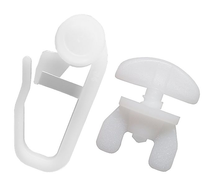 dekondo Gardinenröllchen Gardinengleiter 8mm Durchmesser, für Gardinenschie günstig online kaufen