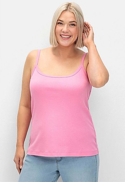 Sheego Shirttop Spaghettitop Ärmellos günstig online kaufen