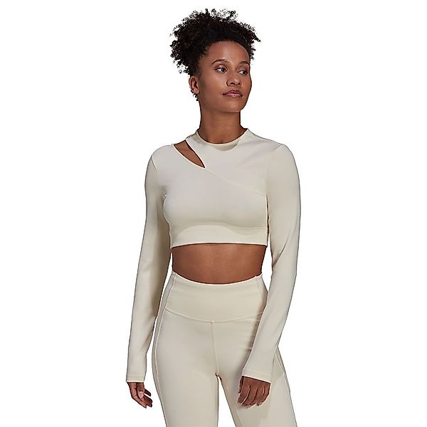 Adidas Training Crop Langarm-t-shirt S Wonder White günstig online kaufen