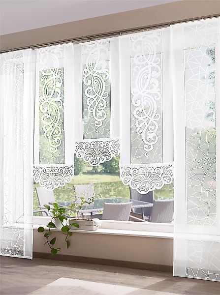 Witt Gardine Schiebevorhang, Klettschiene, halbtransparent, Schiebevorhang günstig online kaufen