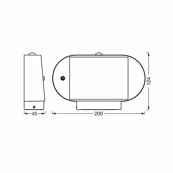 OSRAM LED-Sensor-Wandlampe ENDURA STYLE SOLAR OVAL 20 cm 830 günstig online kaufen