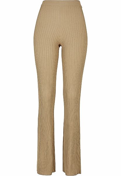 URBAN CLASSICS Leggings "Urban Classics Damen Ladies Flared Rib Knit Leggin günstig online kaufen