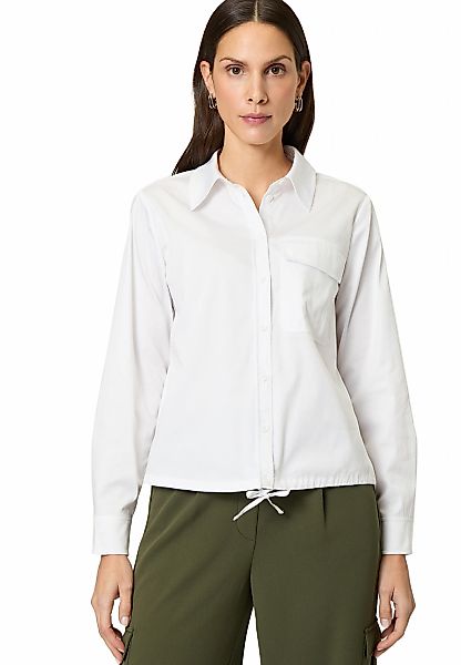 Zero Klassische Bluse "zero Bluse mit Tunnelzug Pattentasche" günstig online kaufen