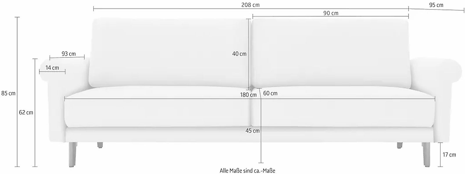 Creation BY ROLF BENZ 3-Sitzer "CR.450, Designsofa, Loungesofa", modern Lan günstig online kaufen