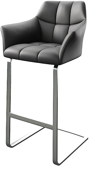 DELIFE Barhocker Yulo-Flex, Freischwinger flach Edelstahl günstig online kaufen
