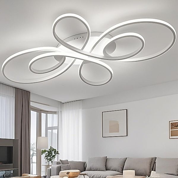 Masbekte Deckenleuchte 80*50cm LED Deckenlampe, Stufenlos günstig online kaufen