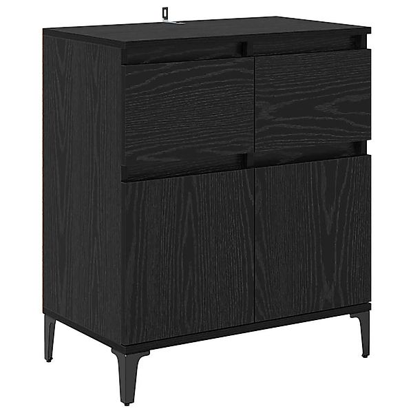 vidaXL Sideboard mit Schubladen Schwarz Eichen-Optik 60 x 35 x 70 cm 881220 günstig online kaufen