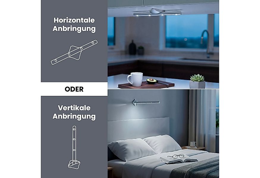 EAXUS LED Unterbauleuchte Schrankleuchte Batterie Klebe Lichtleiste - Stabl günstig online kaufen