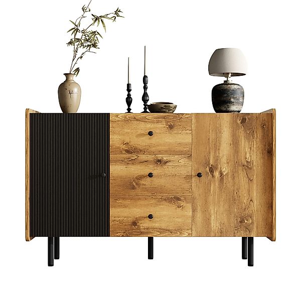 OKWISH Sideboard Landhaus Altholzoptik (Kommode, Anrichte, günstig online kaufen