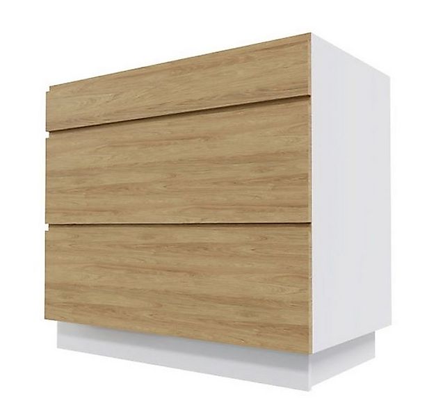 Feldmann-Wohnen Auszugsunterschrank Arezzo (1-St) 90cm Front- & Korpusfarbe günstig online kaufen
