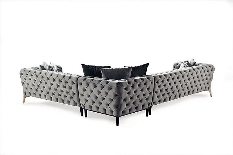 Viva Möbel Sofa GLORIA, Luxuriöses Ecksofa mit erstklassigem Komfort. günstig online kaufen