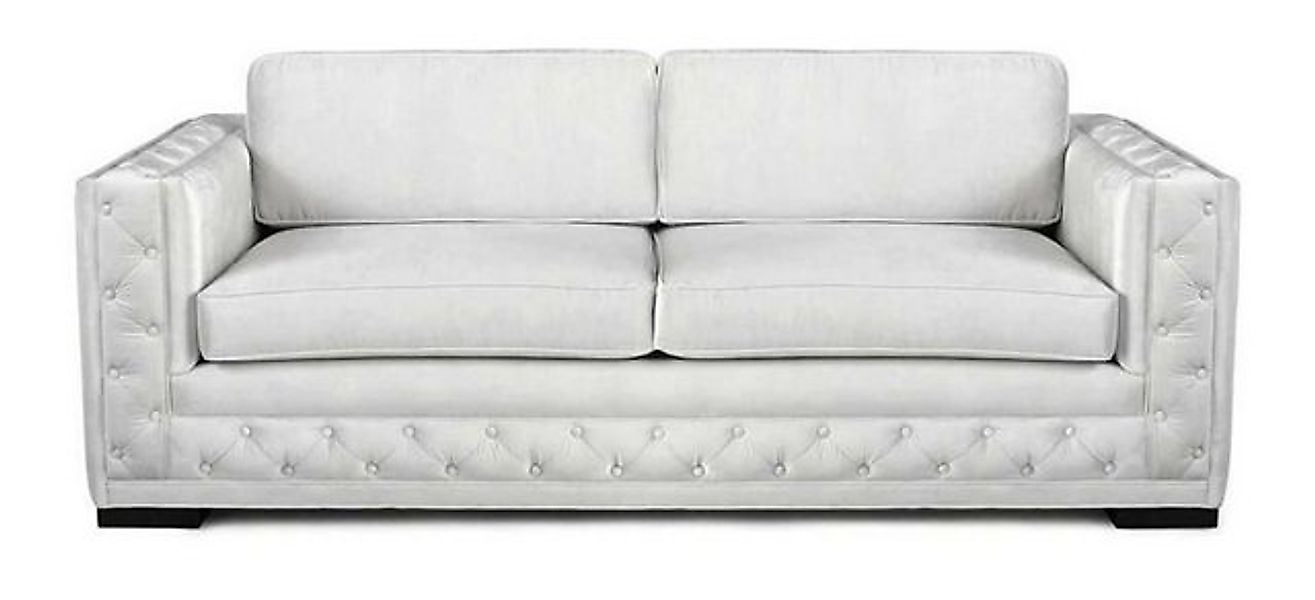 JVmoebel Chesterfield-Sofa Weiß Couchen Textil Sofa Kreative Möbel 3 Sitzer günstig online kaufen
