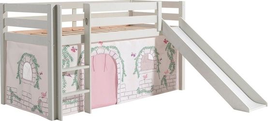 Vipack Hochbett "Pino, Spielbett massiv Kiefer, stabil gebaut, 3 Korpusfarb günstig online kaufen