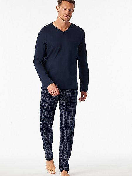 Schiesser Pyjama lang - Fine Interlock (2 tlg) unsere Models tragen günstig online kaufen