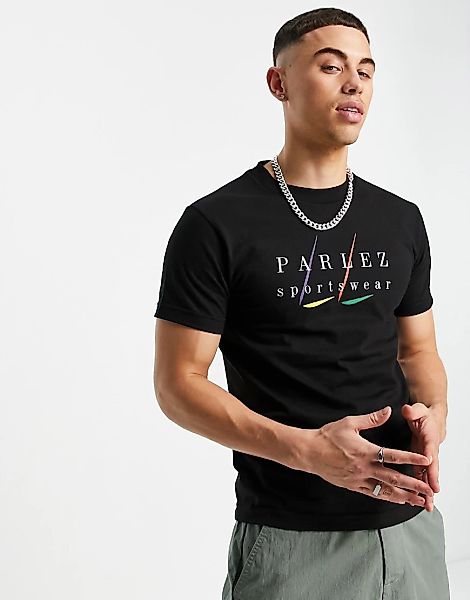 Parlez – Cape – T-Shirt in Schwarz günstig online kaufen