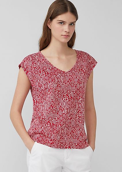 s.Oliver Shirttop Ärmelloses Relaxed-Fit-Shirt mit Cut-out günstig online kaufen