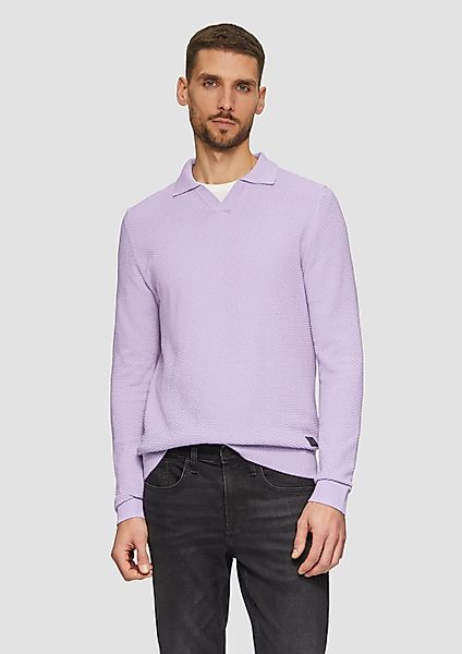 s.Oliver Longpullover Strickpullover Strukturierter Strickpullover mit günstig online kaufen