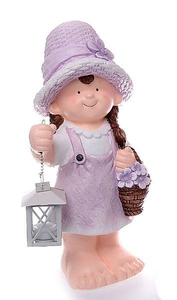 Dragimex Gartenfigur Sommerkind mit Laterne Junge günstig online kaufen