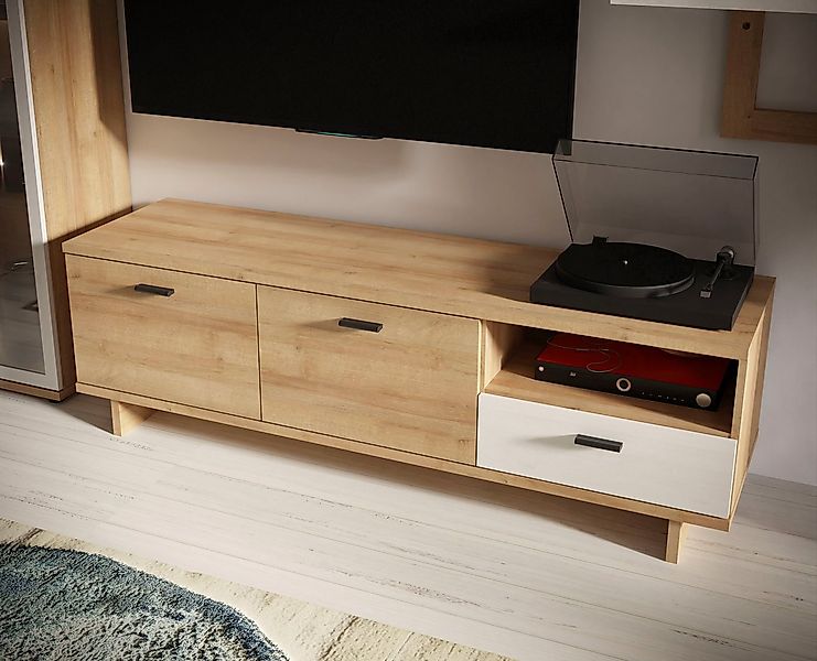 FORTE TV-Schrank "Chesapeak TV-Schrank, 2 Türen, 1 Schubkasten, Metallfüße, günstig online kaufen