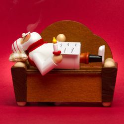 SIKORA Weihnachtsfigur RM-A-SOFA schlafendes Holz Räuchermännchen günstig online kaufen