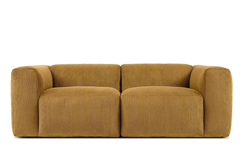 KONSIMO Einzelsofa  Buffo ¦ gelb ¦ Maße (cm): B: 210 H: 73 Polstermöbel > S günstig online kaufen