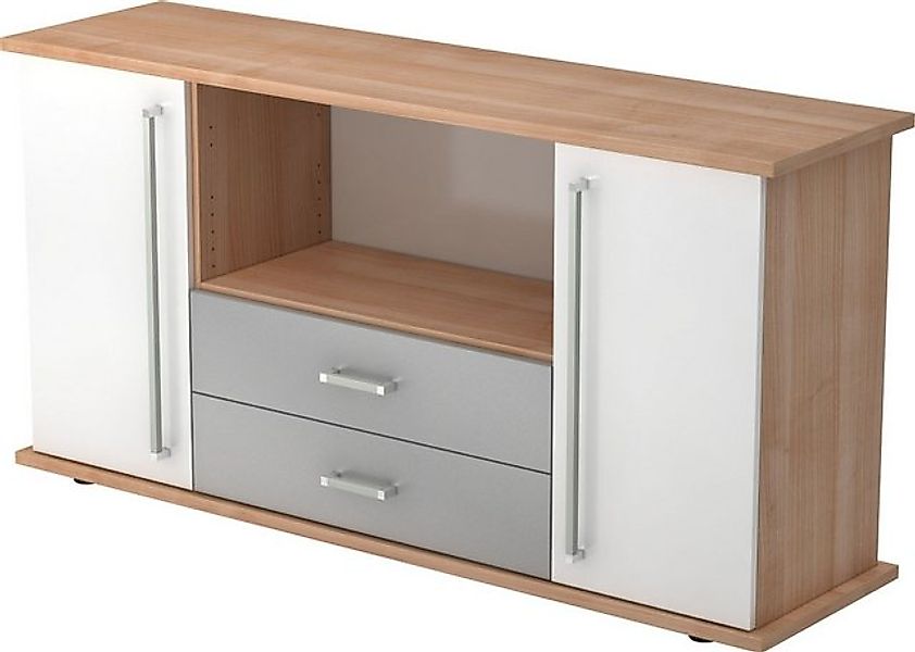 HAMMERBACHER Aktenschrank Sideboard SB 2OH 2 Schübe BxTxH 166,1x44,8x84cm G günstig online kaufen