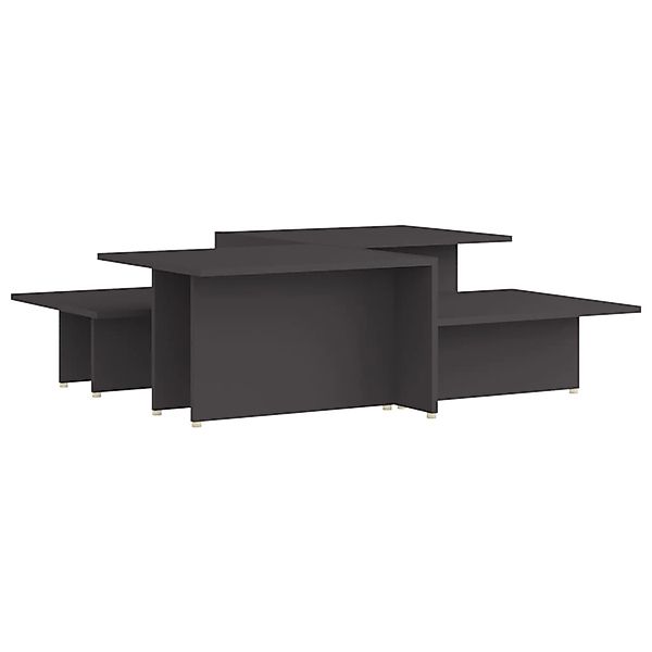 vidaXL Couchtische 2 Stk Grau 111,5x50x33 cm Holzwerkstoff 805566 günstig online kaufen