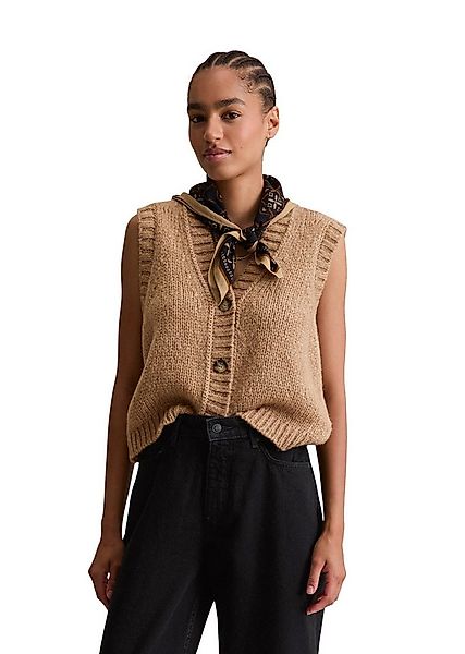Marc O'Polo DENIM Strickweste aus kuscheligem Schurwolle-Alpaka-Mix günstig online kaufen