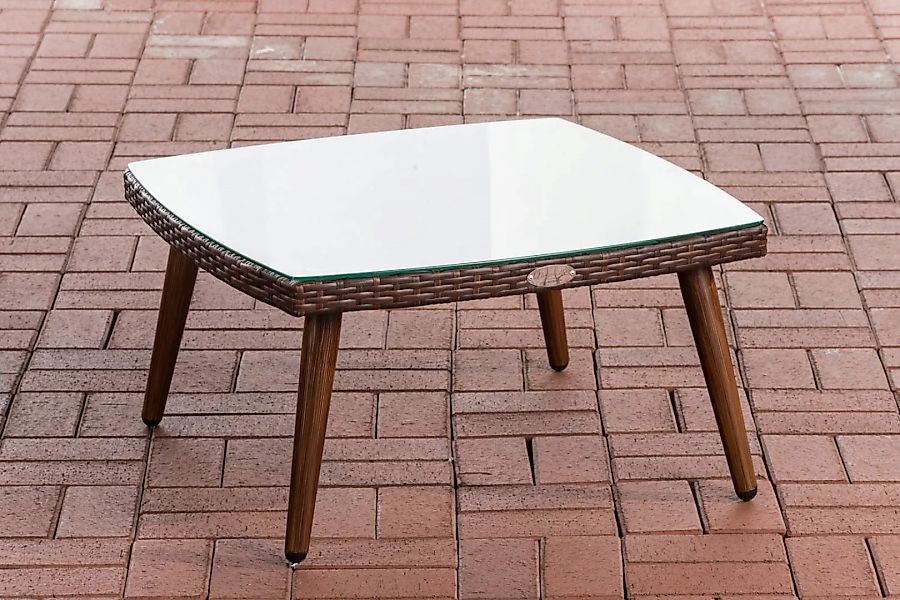 Tisch Ameland Flachrattan 35 cm braun-meliert günstig online kaufen