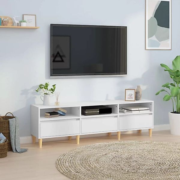 Vidaxl Tv-schrank Weiß 150x30x44,5 Cm Holzwerkstoff günstig online kaufen