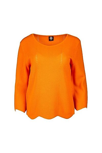 Faber 3/4 Arm-Pullover BASIC-Pullover mit Zackenstruktur mit 3/4-Arm in Far günstig online kaufen