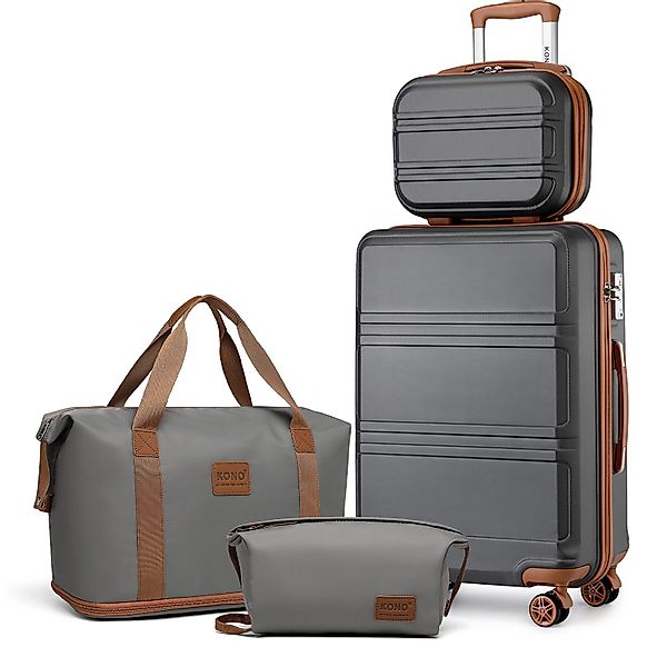 KONO Trolleyset Kombi-Set: Hartschalen-Koffer + Handgepäcktasche, günstig online kaufen
