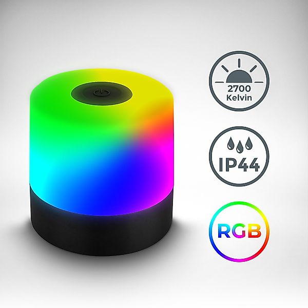 B.K.Licht Außen-Tischleuchte BKL1590 Kabellose RGB Tischlampe, günstig online kaufen