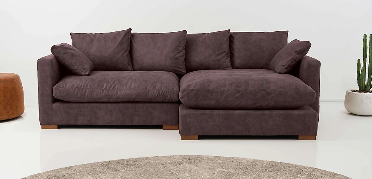 Home affaire Ecksofa "Coray" Breite 266 cm, extra weich und kuschelig, mit günstig online kaufen