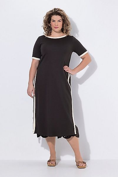 Ulla Popken Longshirt Longtop Schmuckkanten U-Boot-Ausschnitt ärmellos günstig online kaufen