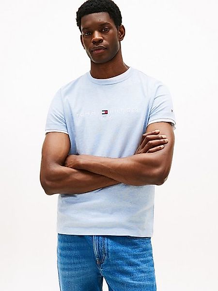 Tommy Hilfiger T-Shirt TOMMY LOGO TEE aus reiner, nachhaltiger Baumwolle günstig online kaufen