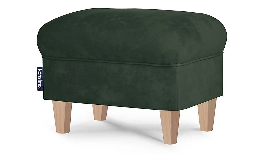 KONSIMO Hocker  Miles ¦ grün ¦ Maße (cm): B: 55 H: 42 Polstermöbel > Hocker günstig online kaufen