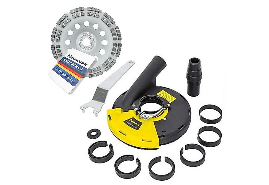 Fanzwork Winkelschleifer Absaughaube für Winkelschleifer + 180 mm Diamantsc günstig online kaufen