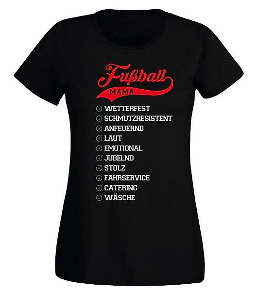 G-graphics T-Shirt Damen T-Shirt - Eigenschaften einer Fussballmama Slim-fi günstig online kaufen