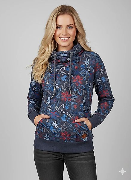 Ragwear Kapuzensweatshirt "GRIPY FLOWERS O", Hoodie mit floralem All Over-D günstig online kaufen