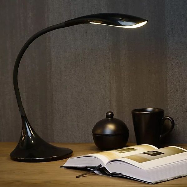 Büro-Schreibtischleuchte Emil in schwarz, inkl. LED günstig online kaufen